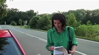 Celine asks for directions and gets pissed on instead - porn video