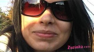 Sexy Zuzinka outdoor - porn video