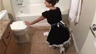 Bathroom fucked hard sex tape - porn video