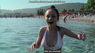 Students swim and fuck - porn video