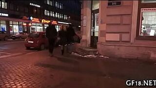 That guy pushes hard pecker - porn video