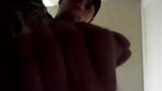 Me jerking off in the bathroom - porn video