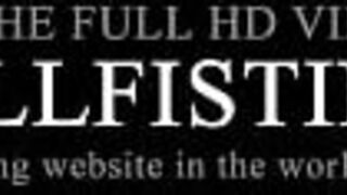 Lebo slut in fishnets fist fucks her GFs wet snatch - porn video