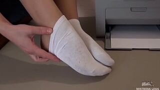 Goddess beautiful feet in socks compilation - porn video